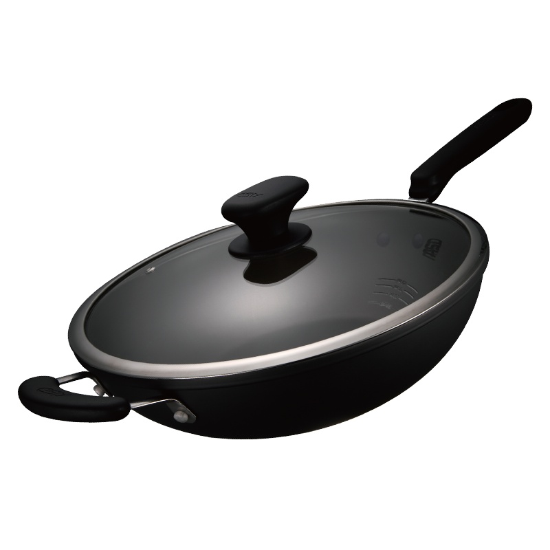 爱仕达不粘锅炒锅燃气电磁炉通用少油烟家用炒菜锅平底锅CL32V5Q