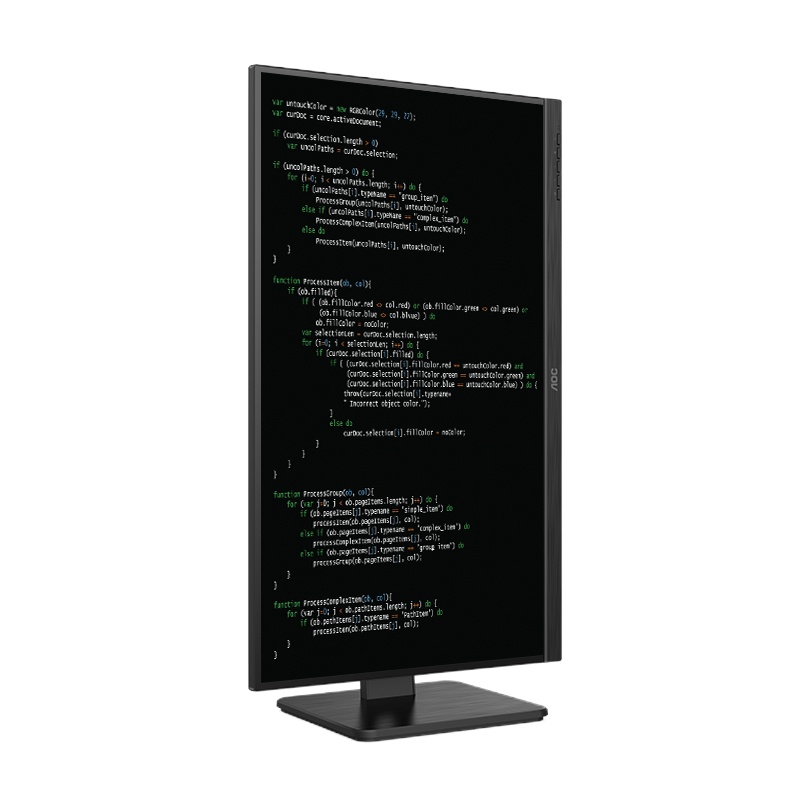 冠捷(AOC) 23.8英寸全高清 IPS窄边框 升降旋转 TUV爱眼低蓝光不闪办公显示屏24P2U