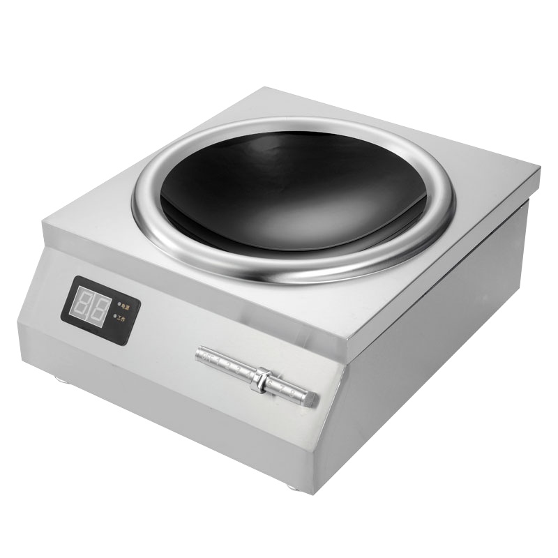 乐创(lecon)商用电磁炉8000W 商业电磁灶电炉灶八千瓦大功率炒炉大锅灶食堂炒菜用凹面台式炒灶