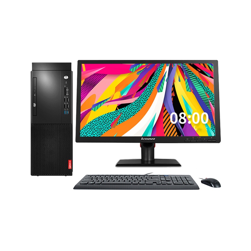 联想(Lenovo)启天M420台式主机 21.5英寸显示器（i5-95008G128G+1TB 集显Win10 黑色）