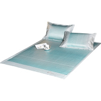 红豆专属制定款滑凉系列冰丝席三件套-素简1.8m床可折叠1.5米双人床夏季席子