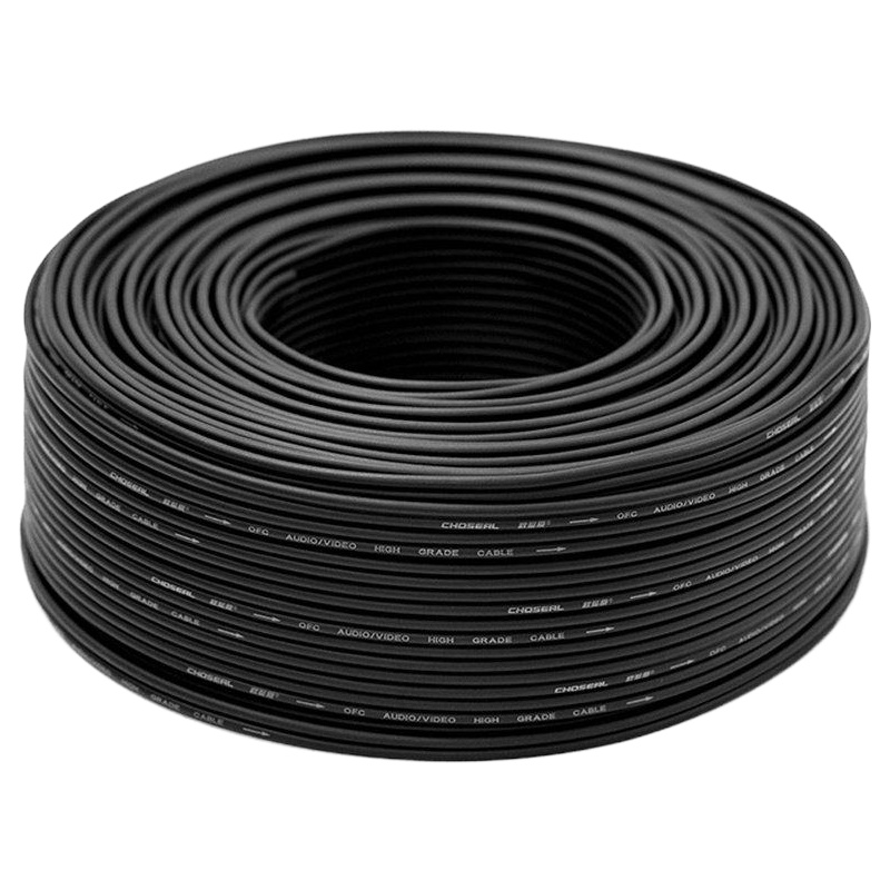 秋叶原 纯铜双排音频线 AV线 30米