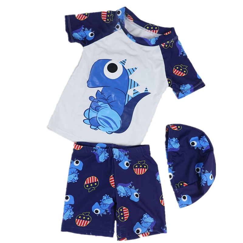 儿童泳衣男孩防晒速干分体泳装男童小学生中大童泳裤宝宝温泉泳衣卓妈妈