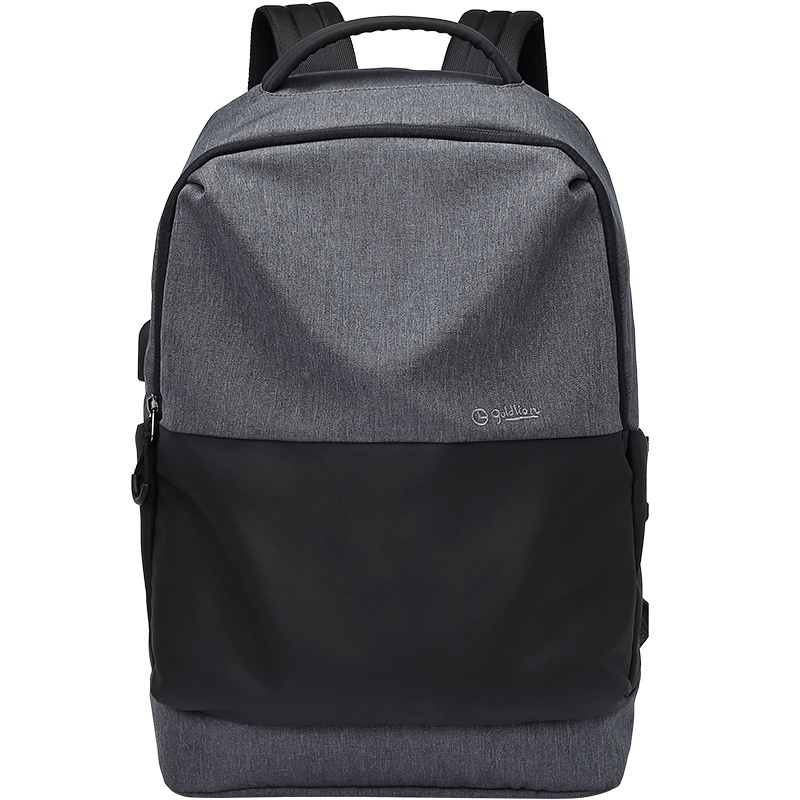 金利来(GOLDLION)男士双肩包 多功能休闲韩版书包电脑包usb充电旅游包