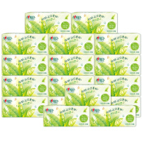 心相印抽纸3层130抽家用实惠装餐巾纸卫生纸12包纸抽面巾纸