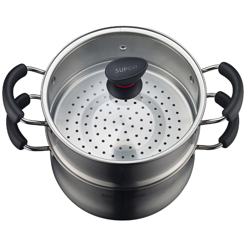 苏泊尔(SUPOR)小红圈不锈钢汤蒸锅·精致系列ST22Z3