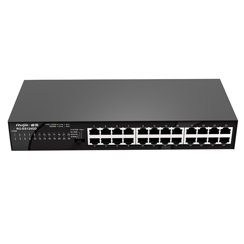 睿易 锐捷(Ruijie)RG-ES124GD 24口千兆非网管型交换机