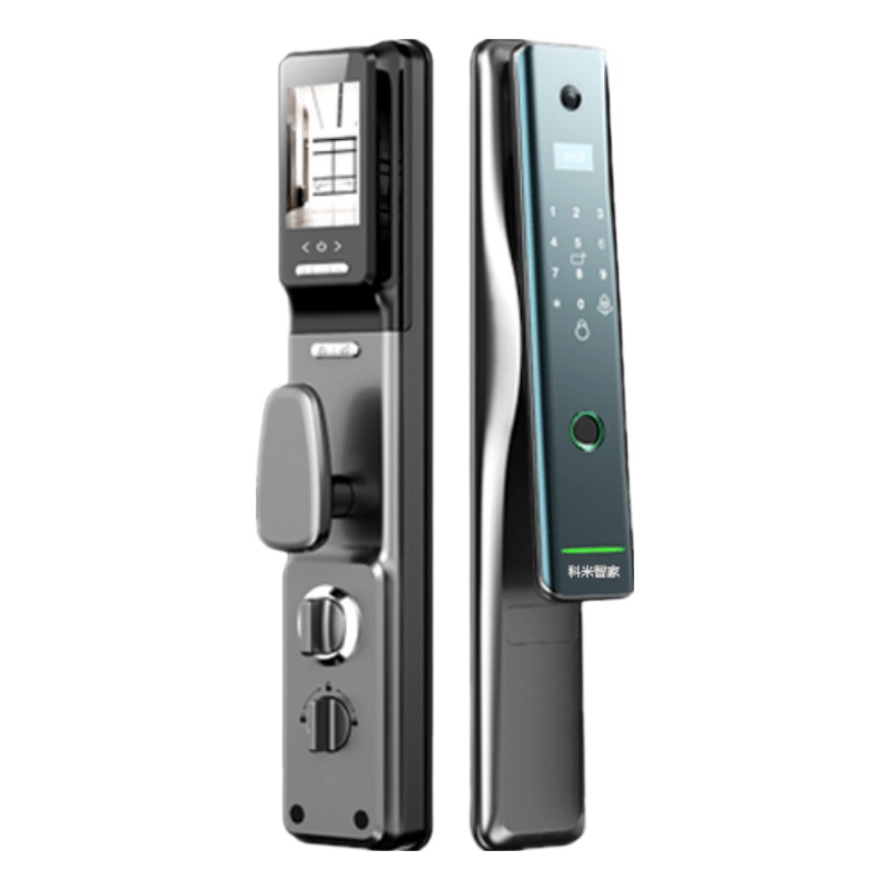 科米智家K16全自动指纹锁密码锁快开快锁功能带电子猫眼设计自动拍照远程控制