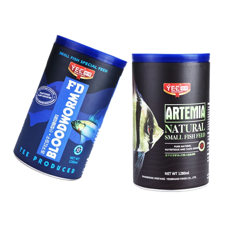 鱼食小型鱼红虫干观赏鱼热带鱼斗鱼孔雀鱼金鱼饲料虾冰冻鱼粮 红虫干母虫500ml桶装