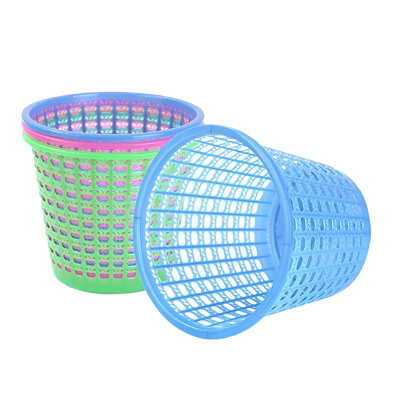 塑料 镂空 垃圾桶(颜色随机)