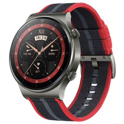 华为huawei watch gt 2 pro 新年红 华为手表 运动智能手表 两周续航