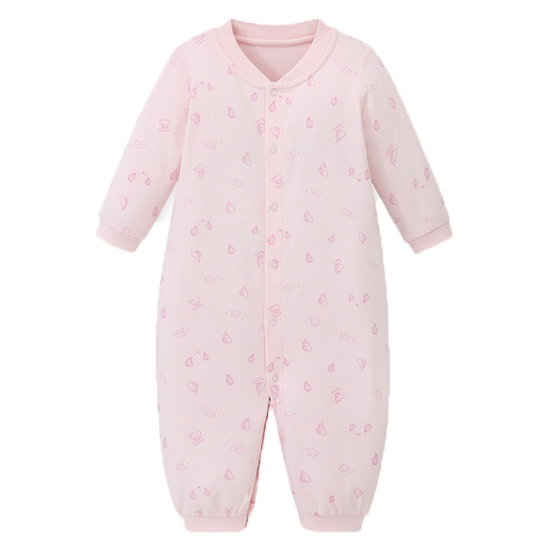 丽婴房婴儿衣服男女宝宝哈衣春装纯棉婴儿连体衣睡衣2020早春新款
