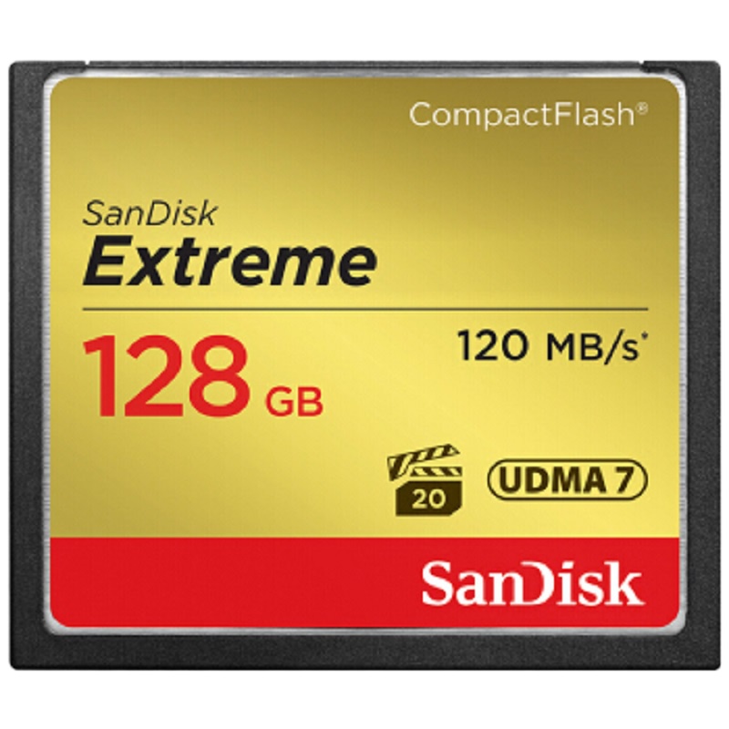 闪迪(SanDisk) 至尊CompactFlash128GB 读速120MB/s 写速85MB/s