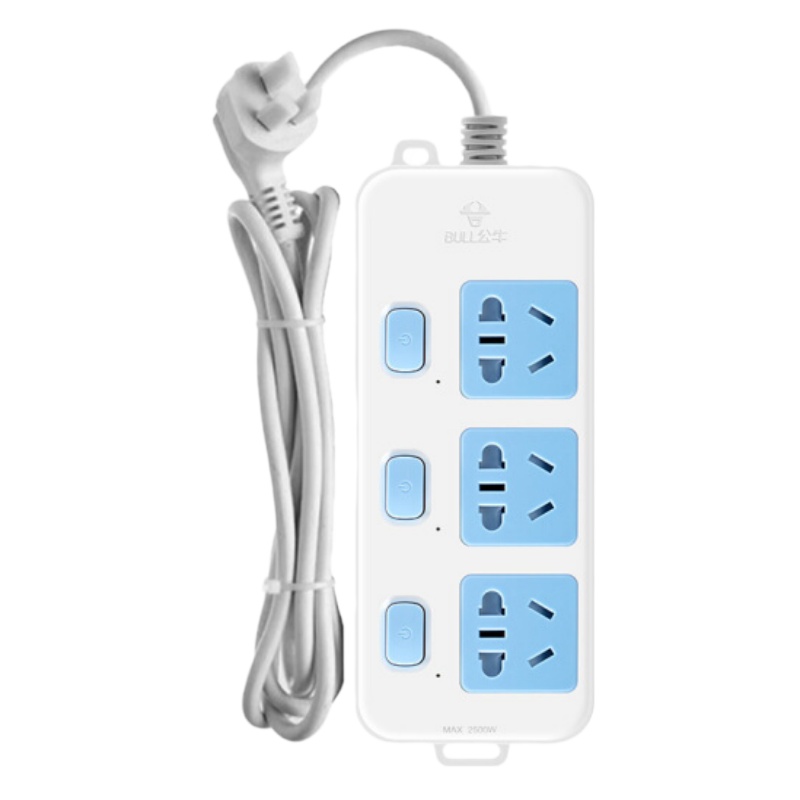 公牛插座 带保护门 电源插线板插板接线板拖线板分控插排 新国标 GN-314 三位分控开关全长1.8米(单位:件)