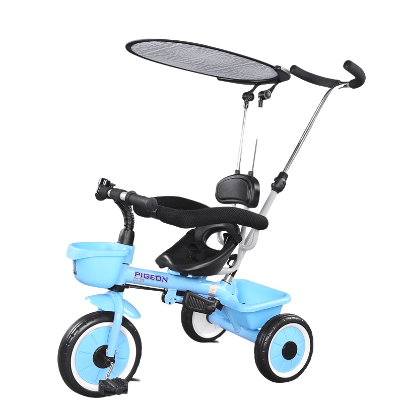 飞鸽儿童三轮车自行车1-3-5岁宝宝/小孩脚踏车溜娃神器手推车P306