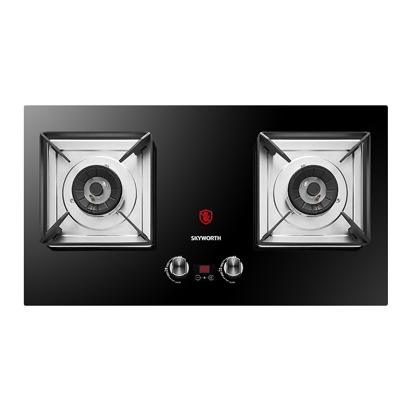 创维JZT/Y-Z42(液化气)定时燃气灶煤气灶双灶家用嵌入式炉灶天然气灶液化气灶台式