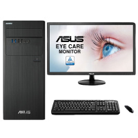 华硕(ASUS)商用台式电脑 弘道D640MB19.5英寸(I3-9100 4G 256G固态 集显 整机有限3年保)