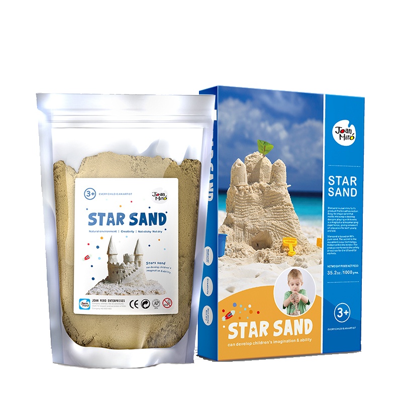 Joan Miro 美乐童年儿童星空沙宝宝魔力太空粘土沙动力玩具沙滩超轻玩具沙子套装 星空沙1KG装 创意玩具