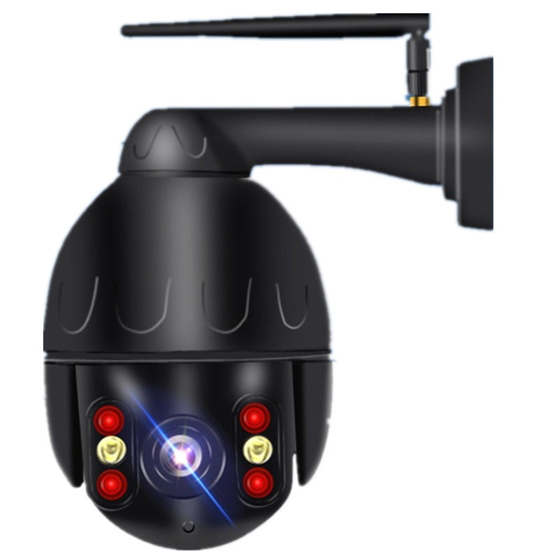 送7天循环存储卡 800万高清金属壳家用监控器高清摄像头室外无线wifi连手机远程360度全景户外夜视