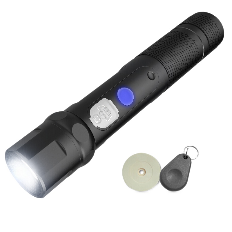 科密CX06强光照明巡更棒 保安巡逻机打点机物业电子巡更系统