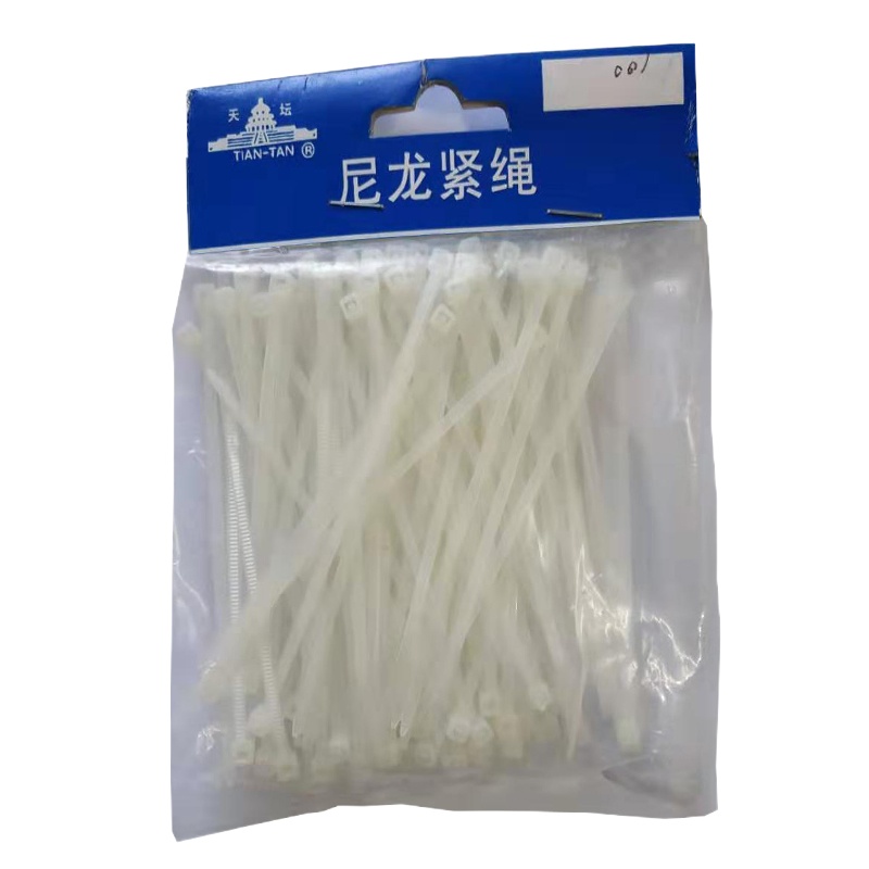 天坛专业自锁式尼龙扎带 更有韧性扎线束带 多功能绑带扎丝 150*3mm 1000根/包