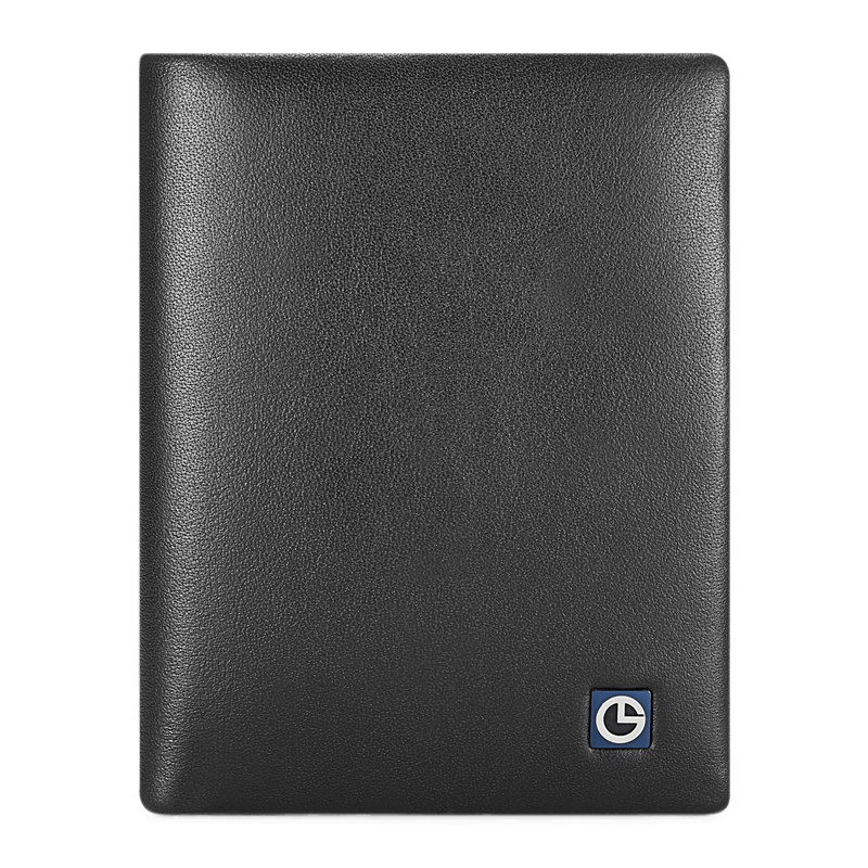 金利来（Goldlion）男士钱包男式简约钱夹 休闲时尚男款票夹 MW735471-41791 黑 竖款