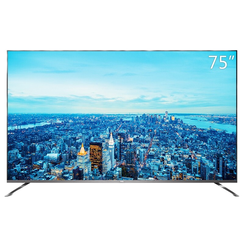 TCL 75V3 75寸液晶电视,4K超大屏幕,MEMC防抖动+壁挂架+安装