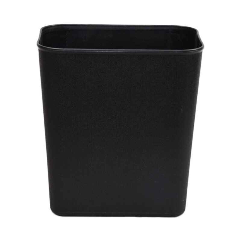 白云清洁 塑料垃圾桶厨房纸篓垃圾桶黑方形卫生间塑料桶8L[SXNH]