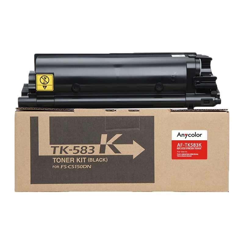 欣彩 TK-583K墨粉盒 AF-TK583K黑色粉盒 3.5K适用京瓷FSC5150DN P6021cdn 复印机碳粉