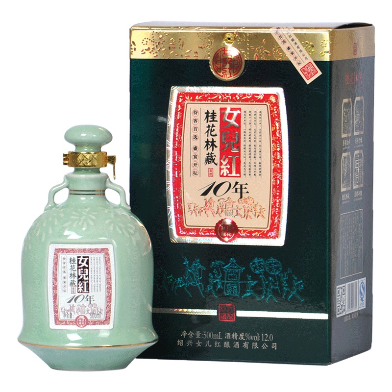 女儿红 桂花林藏 十年黄酒 500ml 单瓶装
