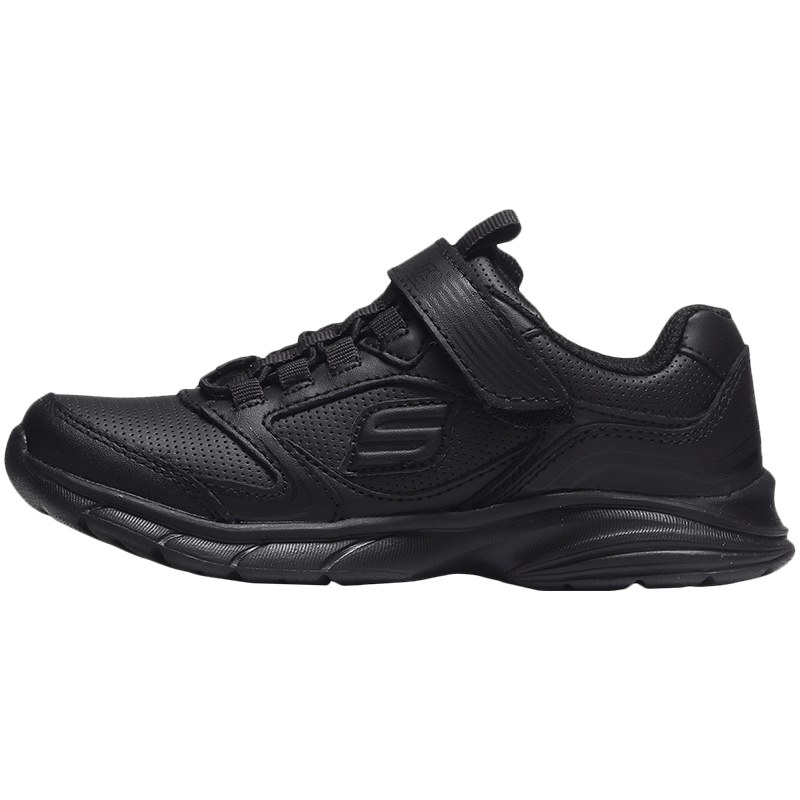 Skechers斯凯奇女大童休闲鞋黑色低帮运动鞋82272L 82272L/BBK全黑色
