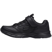 Skechers斯凯奇女大童休闲鞋黑色低帮运动鞋82272L 82272L/BBK全黑色