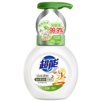 超能洗手液258ml祛味清新温和更亲肤绵密泡沫健康护手有效抑菌99.9%厨房专用