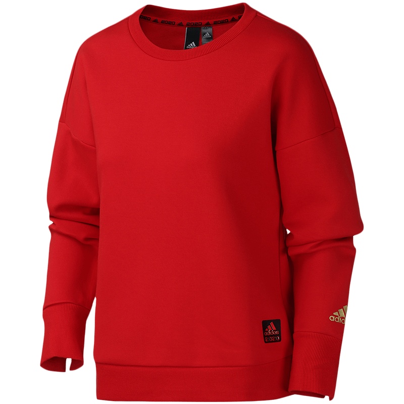 阿迪达斯女服卫衣CNY SWT圆领套头打底休闲运动服FM9272