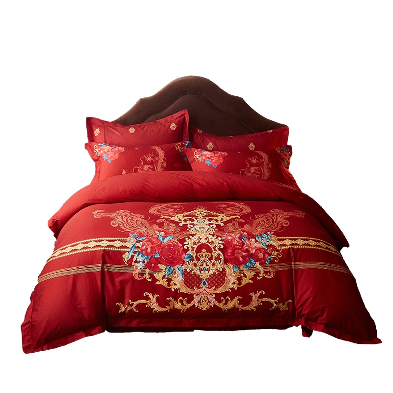 恒源祥家纺 两情相悦全棉婚庆四件套