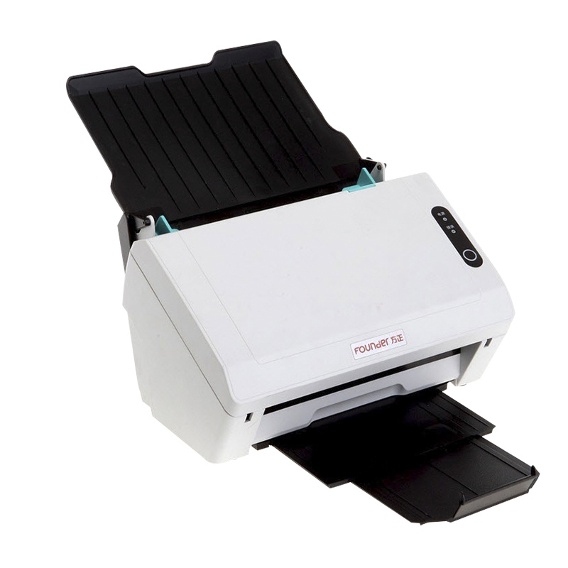 方正(FOUNDER)S7500扫描仪A4高速高清彩色双面自动进纸CCD馈纸式扫描仪 白色