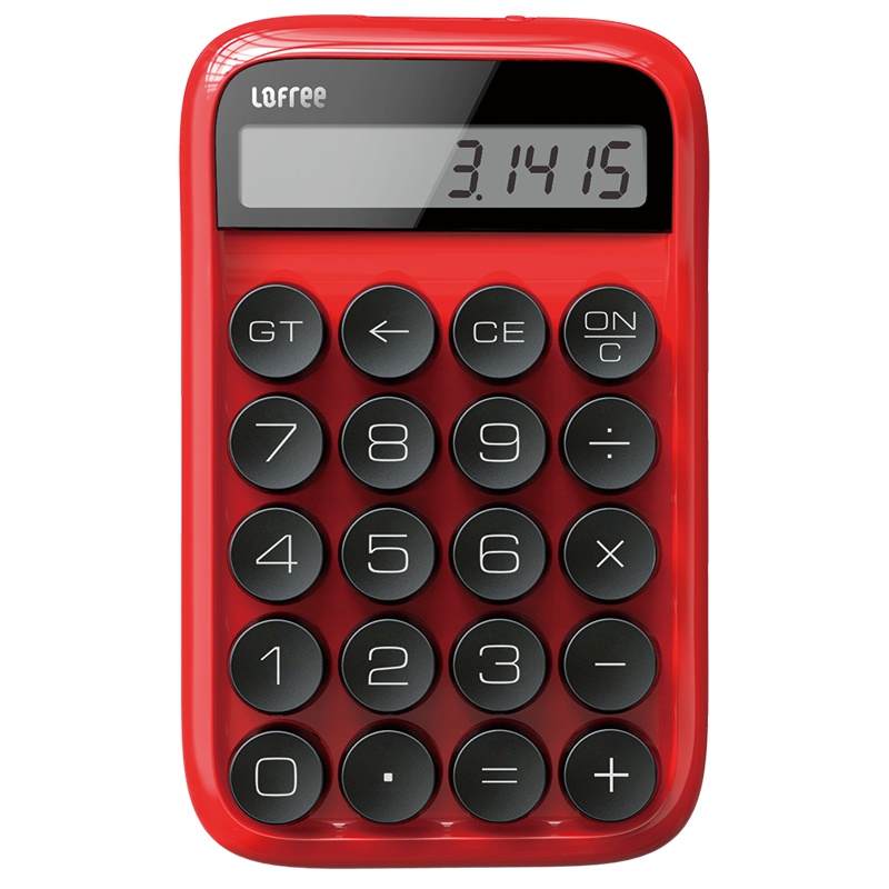 洛斐(Lofree)糖豆计算器 办公用品学生财务会计可爱桌面 迷你小号商务型机械轴计算器