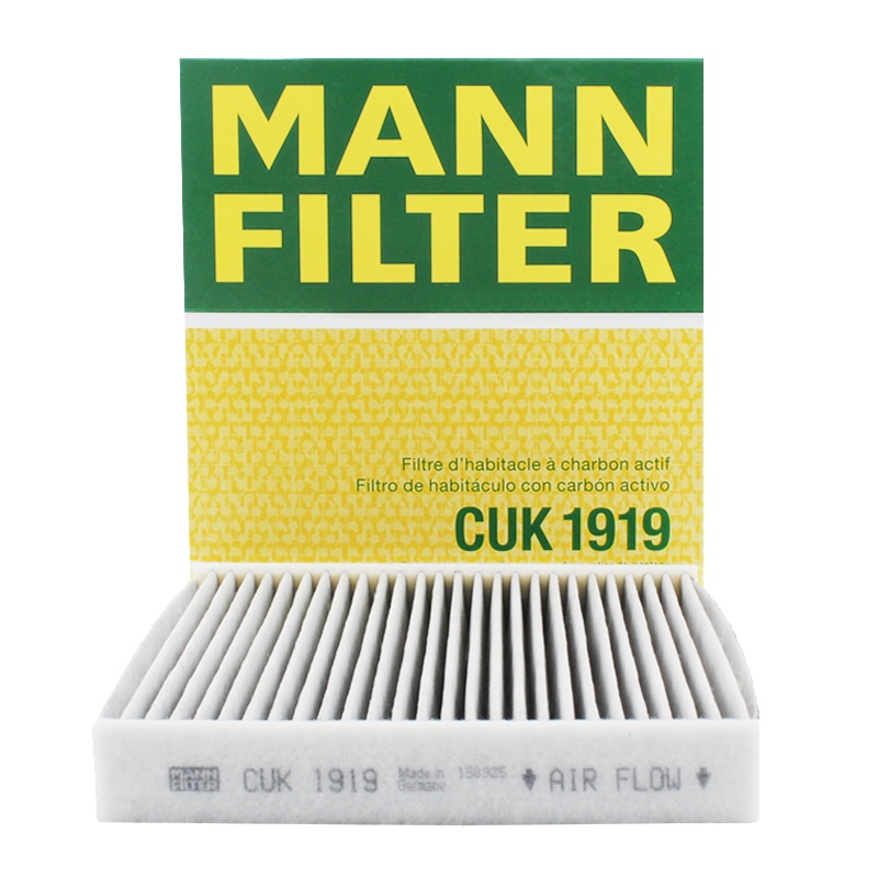 曼牌(MANNFILTER)活性炭空调滤清器/空调滤芯CUK1919(卡罗拉/雷凌/凯美瑞/汉兰达/RAV4/锐志/威驰
