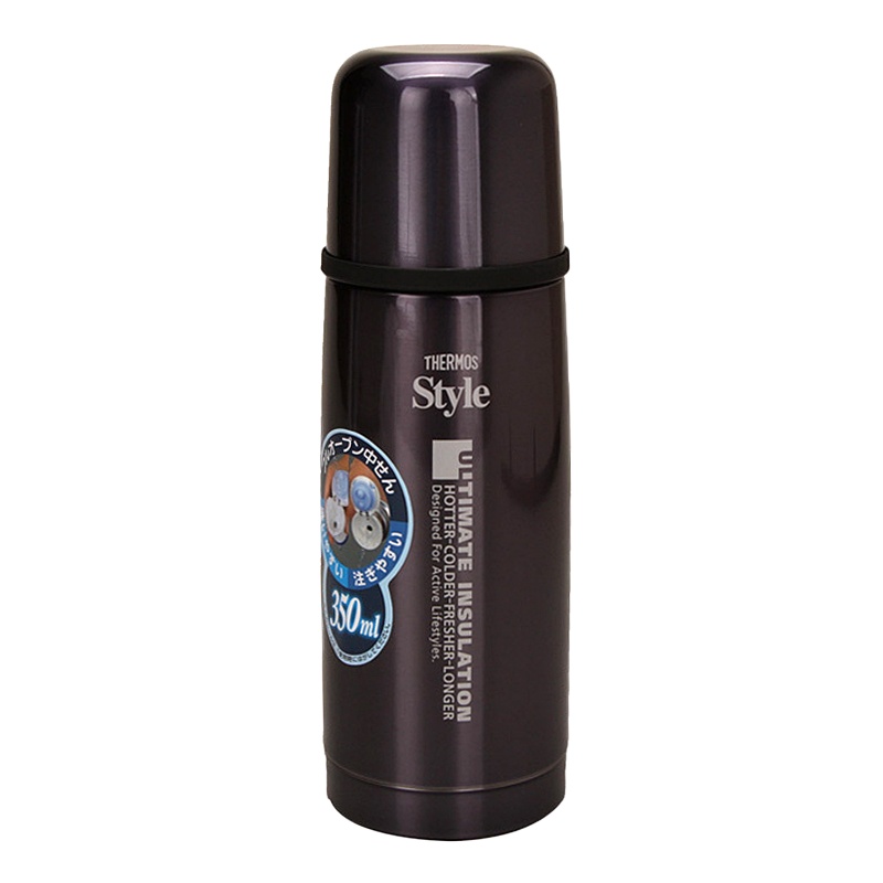[保温保冷]THERMOS膳魔師 真空不锈钢保温杯车载水杯 FDX-350-BKP 黑色 350ml