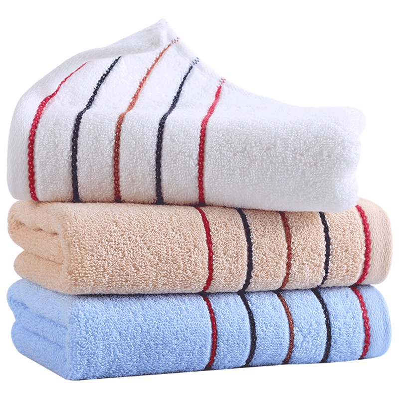 洁丽雅(grace)毛巾家纺 纯棉素色加厚柔软吸水家用成人毛巾70*34cm 四条装