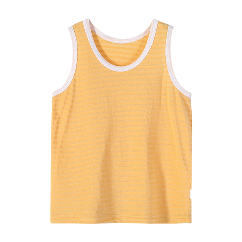 猫人儿童背心纯棉女童内穿打底上衣中大童全棉男孩小背心