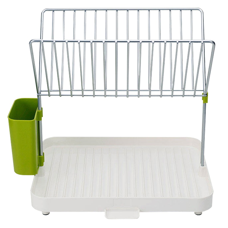 【双层空间】英国Joseph Joseph Y型碗碟沥水架 置物架（35.8*30.3*28.5cm）绿白其他厨房小工具