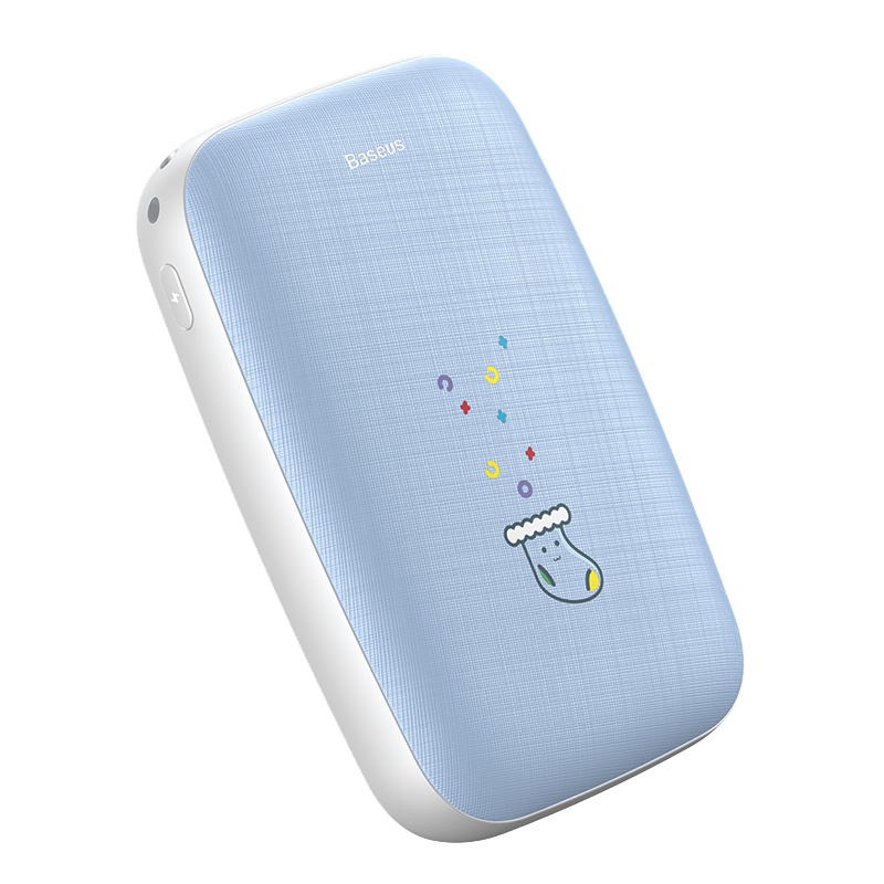 Baseus倍思1万毫安移动电源PPALL-CXQ03 手机充电宝可暖手 小Q暖手宝系列 通用 蓝色