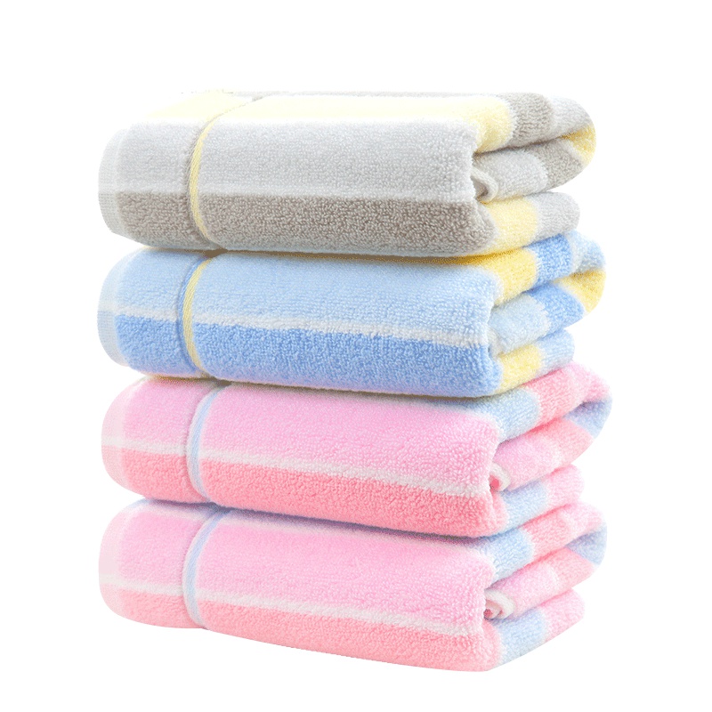 4条装金号(KING SHORE) 纯棉毛巾家纺全棉家用洗脸巾成人洗脸大面巾厚实柔软吸水毛巾72*34cm