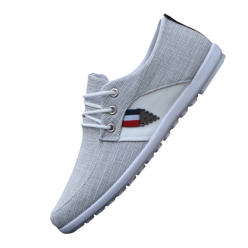 春秋透气帆布鞋男士防臭轻便休闲鞋软底老北京布鞋男鞋懒人鞋板鞋