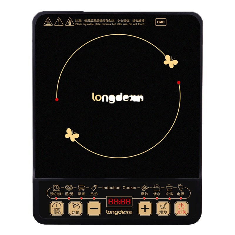 龙的(longde)电磁炉 黑晶面板 2000W大功率家用电磁炉 十档火力 NK-CL2010A