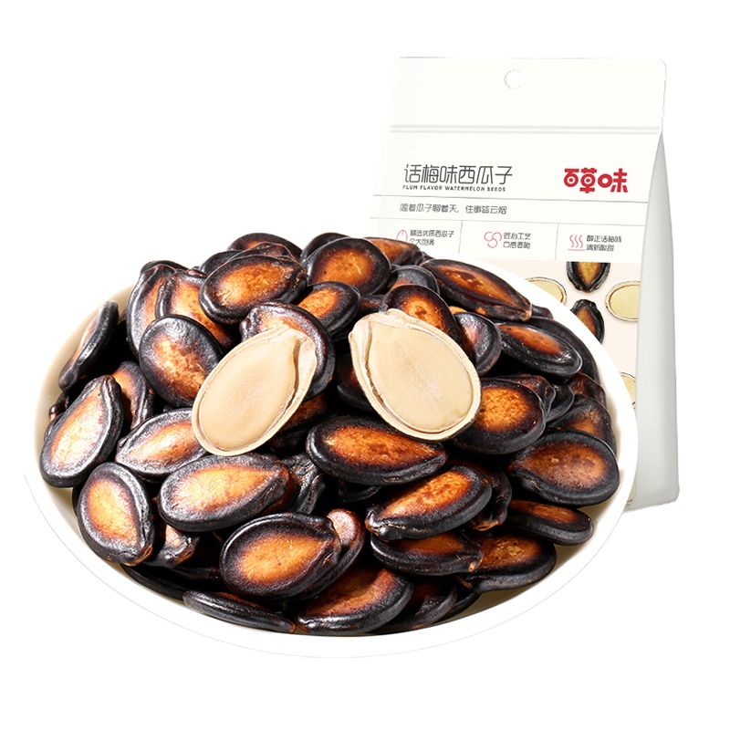 百草味 话梅味西瓜子500g