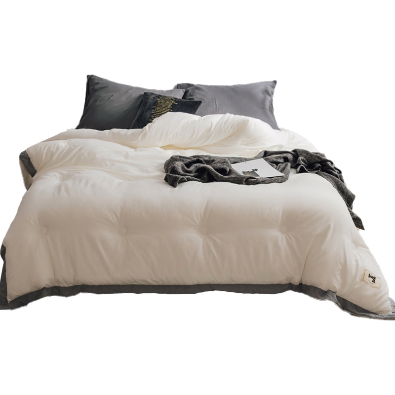 婵思素色水洗棉被芯秋冬保暖冬被