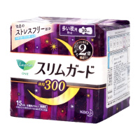 日本进口 花王KAO特薄夜用卫生巾S系列 乐而雅卫生巾 300MM*15片