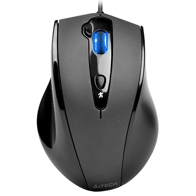 双飞燕有线鼠标静音N-810F办公家用网吧游戏笔记本台式电脑大鼠标